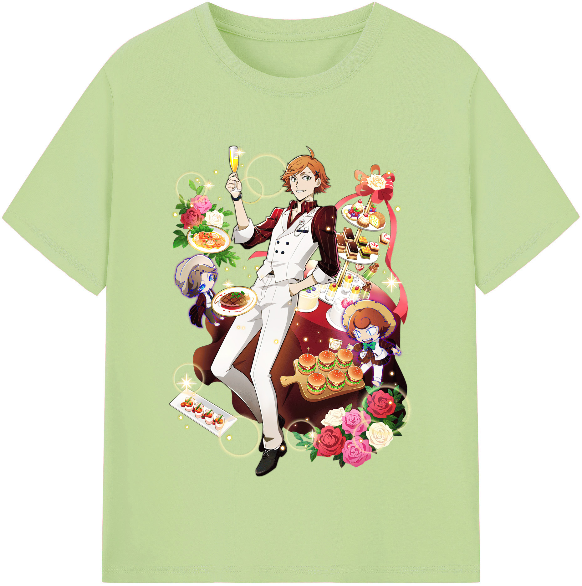 （画像用） 文豪ストレイドッグス Bungo Stray Dogs 綿100％半袖Tシャツ（フロントプリント）